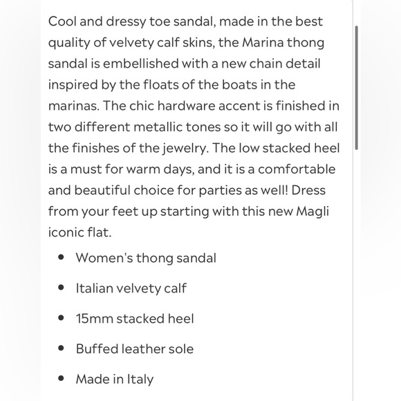 BRUNO MAGLI MARINA LEATHER EMBELLISHED THONG SANDAL - OFF WHITE. Size 9M - Picture 8 of 8